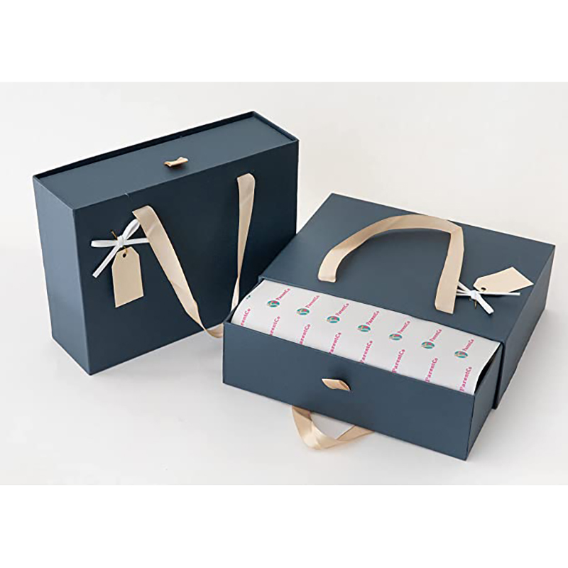Dárková krabička Parentco- Současná krabice s vyklouznutím víka- elegantní malý dárkový box- opětovný dárkový box pro dárky, svatbu, výročí, miminko, čokoláda&More- snadno otevřená&Close- tmavě modrá