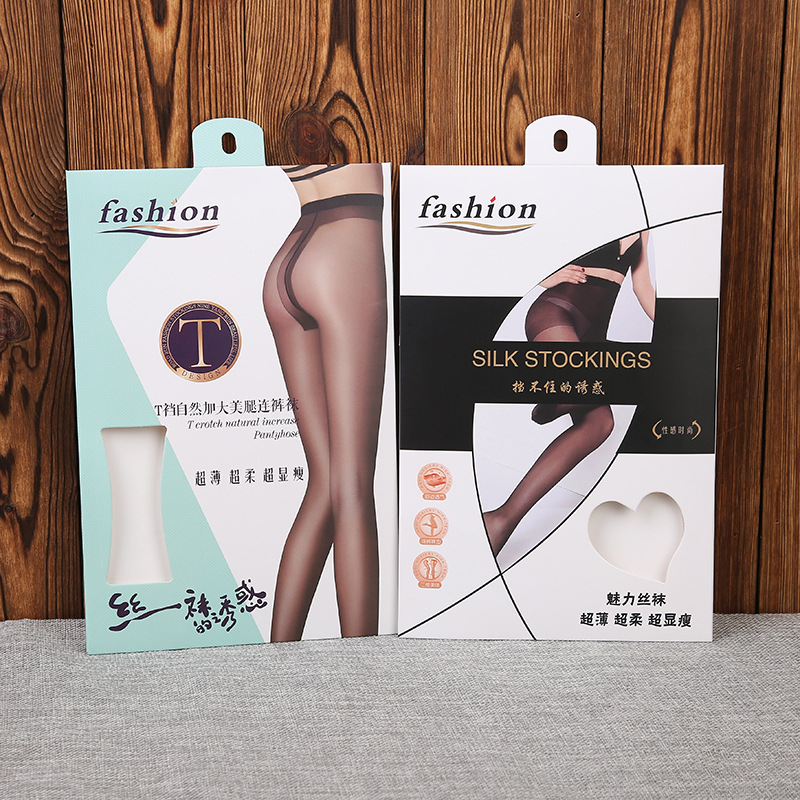 Pantyhose balení krabice jeden kus punčocháče balení taška dlouhé punčochy papírové krabičky